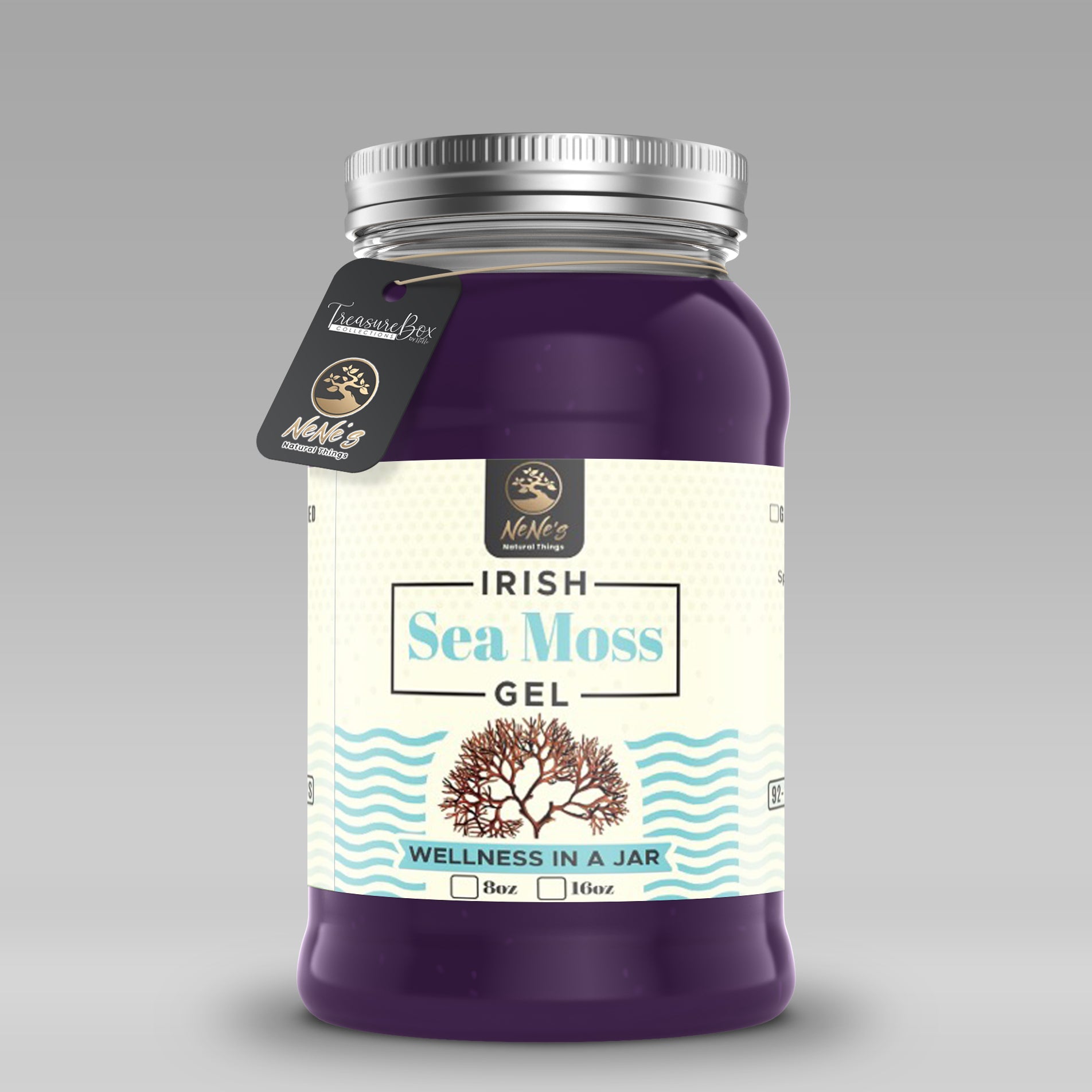 Purple Irish Sea Moss Gel - Treasure Box Collections by NeNe